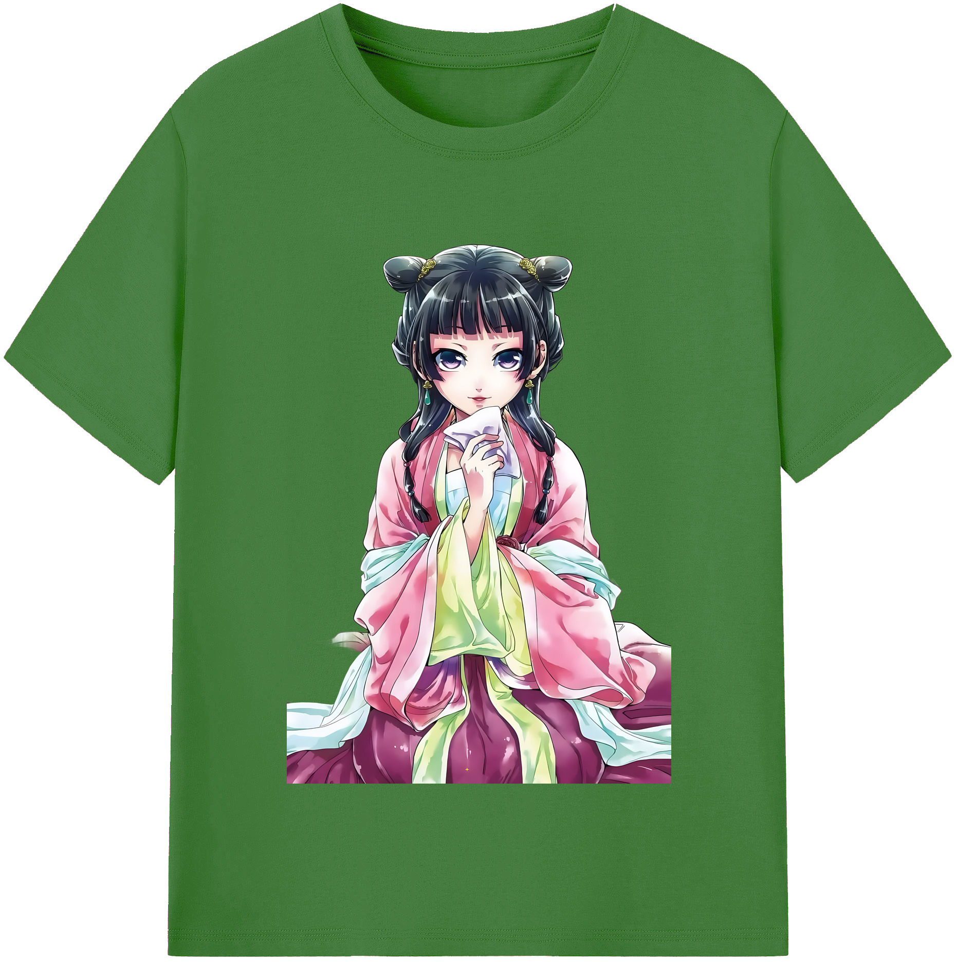 （画像用） 薬屋のひとりごと The Apothecary Diaries レディースカジュアルプリントTシャツ（綿100％）